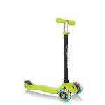 GLOBBER GO•UP SPORTY LIGHTS SCOOTER - LIME GREEN - 452-106
