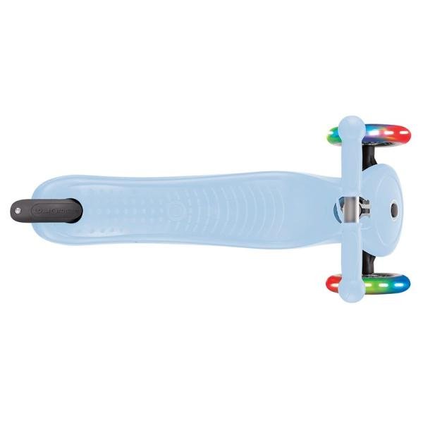 GLOBBER GO•UP SPORTY LIGHTS SCOOTER - PASTEL BLUE - 452-200-3