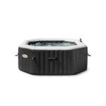 INTEX 4-PERSON ONYX BLACK OCTAGON COMBO SPA SET, (220-240Volt), Age 6+ - 28458