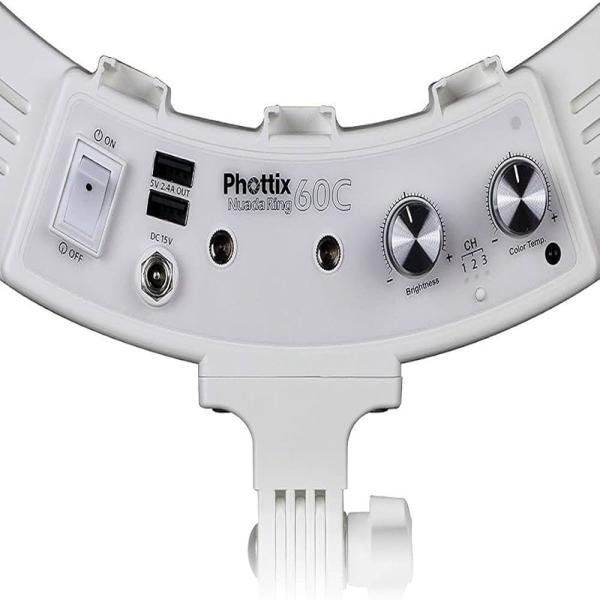 Phottix Nuada Ring60C LED Light ( With Light stand)
