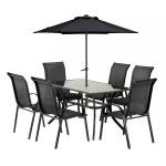 Procamp Large Steel Rect 8 Piece Patio set - SF5001LB