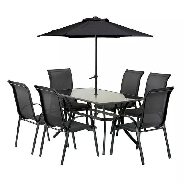 Procamp Large Steel Rect 8 Piece Patio set - SF5001LB