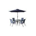 Procamp Large Steel round 6 Piece Patio set - SF4014B