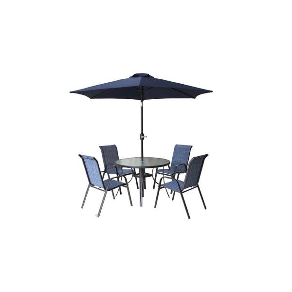 Procamp Large Steel round 6 Piece Patio set - SF4014B