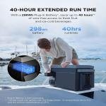ECOFLOW Glacier Portable Refrigerator - 120W+Battery 298Wh Powerstation, Car, Solar panel, Wall outlet charge - EF-GLACIER100-C1