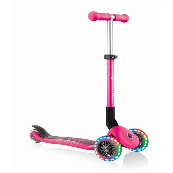 GLOBBER PRIMO FOLDABLE SCOOTER - NEON PINK