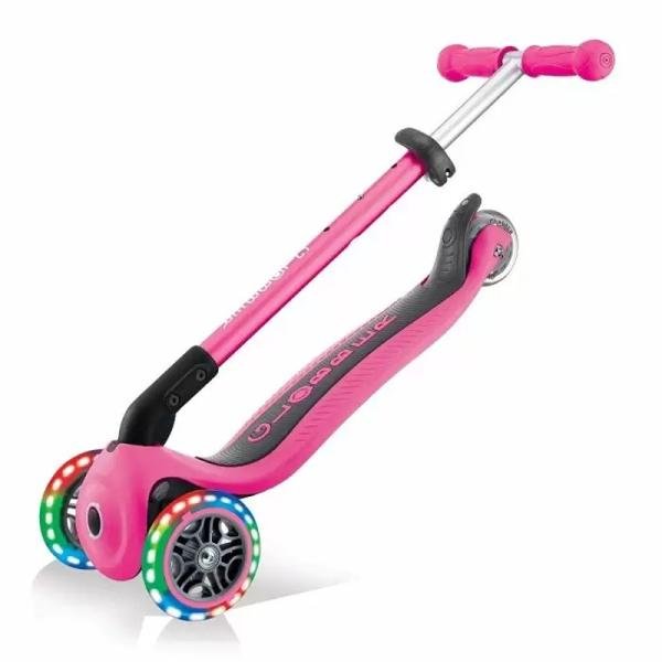 GLOBBER PRIMO FOLDABLE SCOOTER - NEON PINK