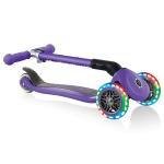 GLOBBER JUNIOR FOLDABLE LIGHTS SCOOTER - VIOLET - 437-103