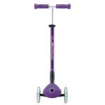GLOBBER PRIMO FOLDABLE PLUS LIGHTS - TBAR PURPLE/PASTEL PINK