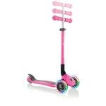 GLOBBER PRIMO FOLDABLE PLUS LIGHTS - FUCHSIA/SKY BLUE