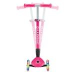 GLOBBER PRIMO FOLDABLE PLUS LIGHTS - FUCHSIA/SKY BLUE