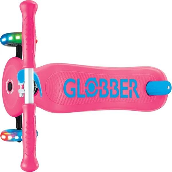 GLOBBER PRIMO PLUS LIGHTS - FUCHSIA/SKY BLUE