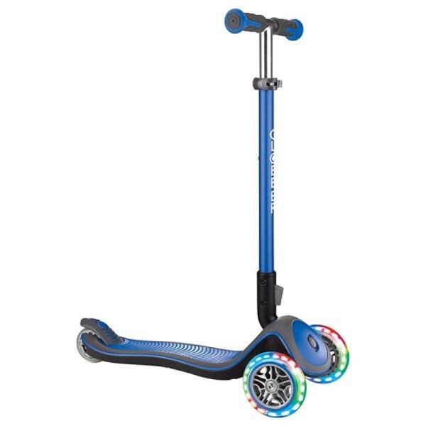 GLOBBER ELITE DELUXE LIGHTS SCOOTER - NAVY BLUE - 444-400