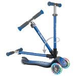 GLOBBER ELITE DELUXE LIGHTS SCOOTER - NAVY BLUE - 444-400