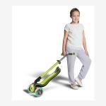 GLOBBER ELITE DELUXE LIGHTS SCOOTER - LIME GREEN - 444-406