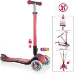GLOBBER ELITE PRIME LIGHTS SCOOTER - RED - 444-802