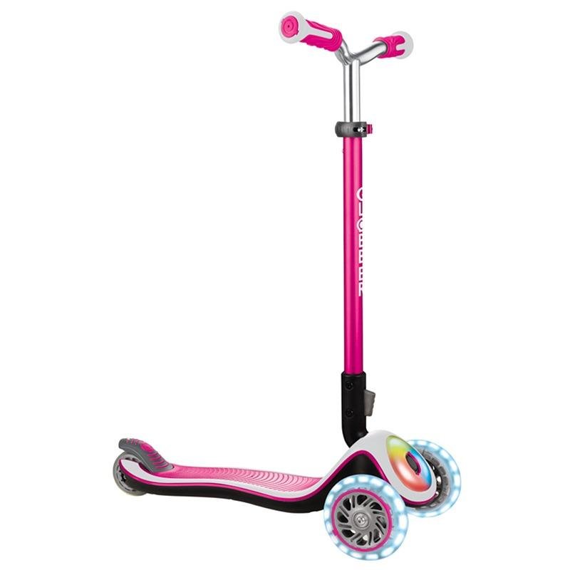 GLOBBER ELITE PRIME LIGHTS SCOOTER - DEEP PINK - 444-810