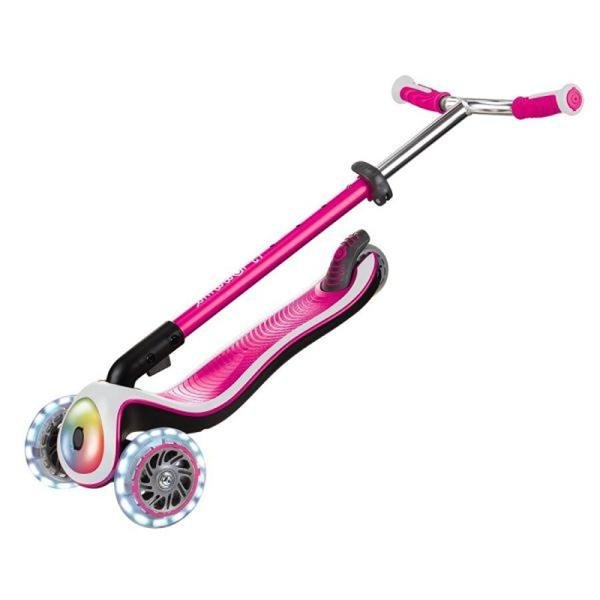 GLOBBER ELITE PRIME LIGHTS SCOOTER - DEEP PINK - 444-810