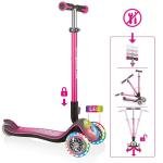 GLOBBER ELITE PRIME LIGHTS SCOOTER - DEEP PINK - 444-810