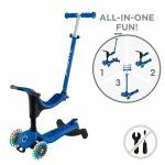GLOBBER GO•UP SPORTY LIGHTS SCOOTER - NAVY BLUE/DARK BLUE