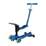 GLOBBER GO•UP SPORTY LIGHTS 360 SCOOTER - NAVY BLUE/DARK BLUE