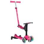 GLOBBER GO•UP SPORTY LIGHTS 360 SCOOTER - FUSHIA/DARK PINK