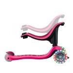 GLOBBER GO•UP SPORTY LIGHTS 360 SCOOTER - FUSHIA/DARK PINK