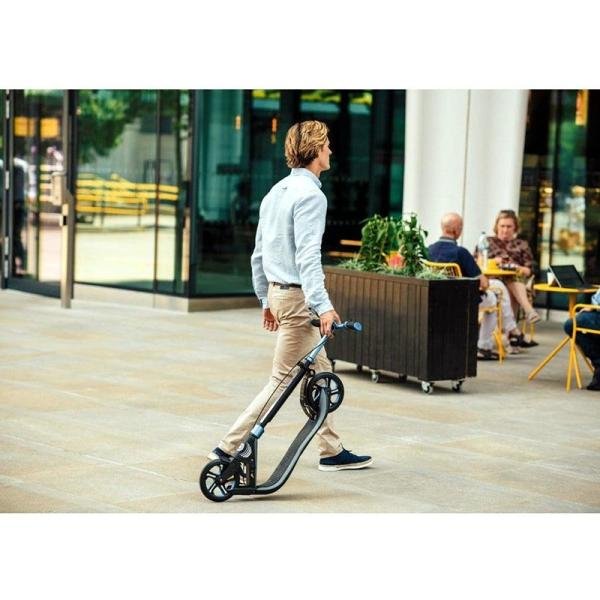 GLOBBER ONE NL 205 DELUXE SCOOTER - TITANIUM/ CHARCOAL GREY - 478-100