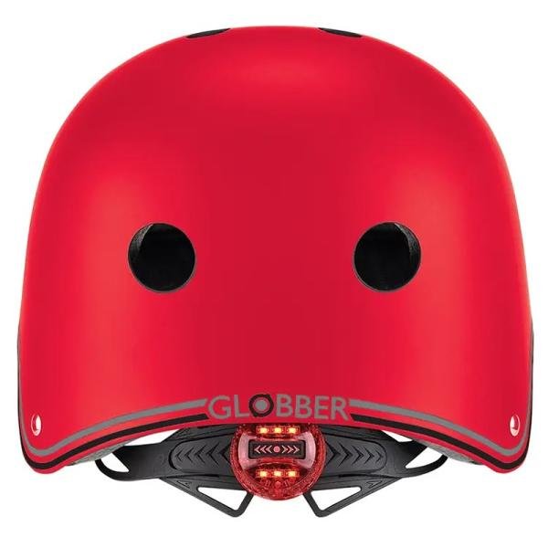 GLOBBER PRIMO LIGHTS HELMET XS/S (48-53CM) - NEW RED - 505-102