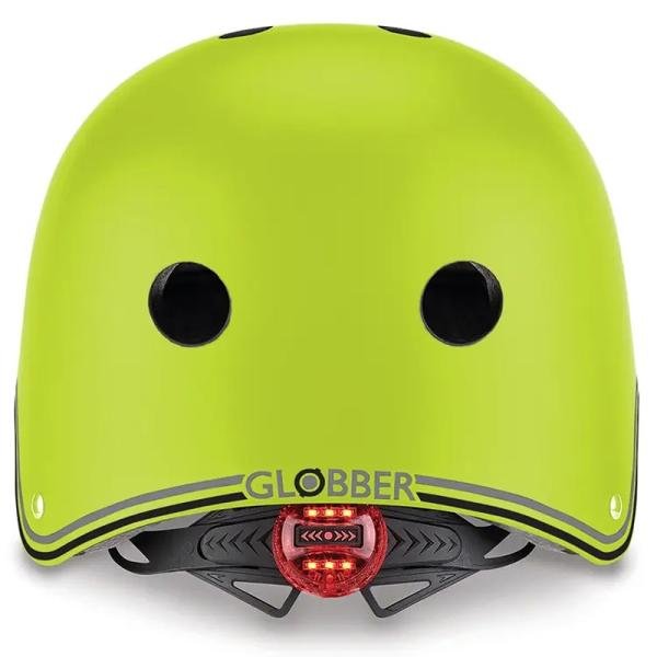 GLOBBER PRIMO LIGHTS HELMET XS/S (48-53CM) - LIME GREEN - 505-106