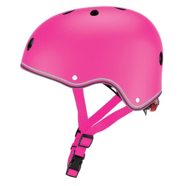 GLOBBER KIDS HELMET LIGHTS XS/S (48-53cm) - NEON PINK
