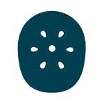 GLOBBER KIDS HELMET LIGHTS XS/S (48-53cm) - PETROL BLUE