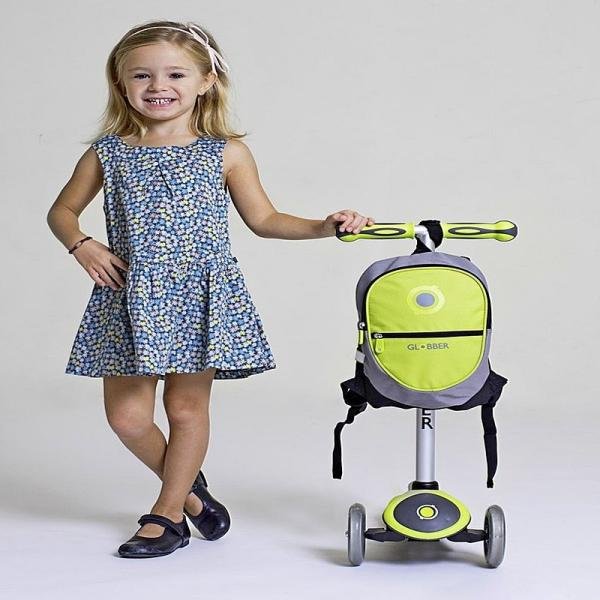 GLOBBER JUNIOR BACKPACK - LIME GREEN/BLACK - 524-136