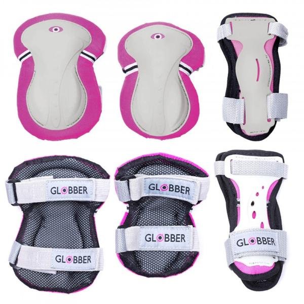 GLOBBER JUNIOR PROTECTIVES XS - DEEP PINK