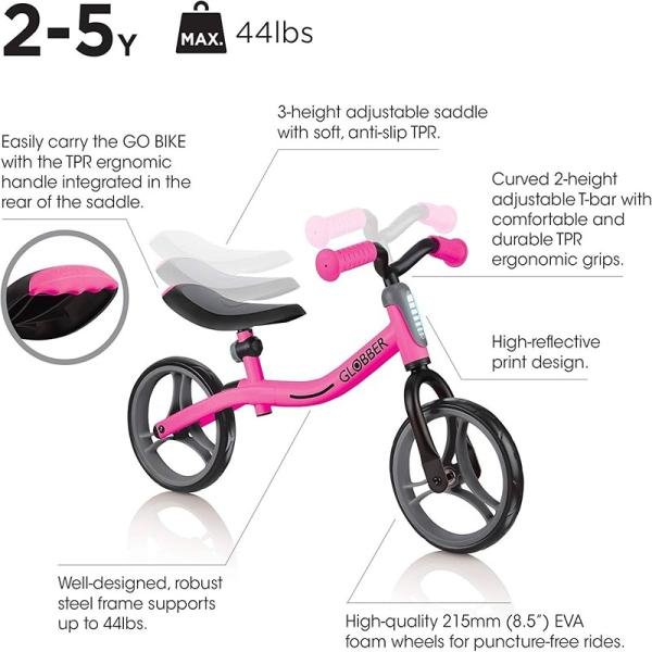 GLOBBER GLOBBER GO BIKE NEON PINK - 610-210