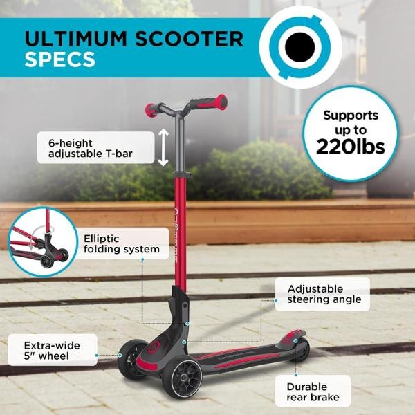 GLOBBER ULTIMUM SCOOTER - NEW RED