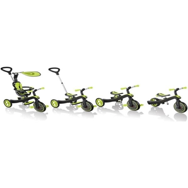GLOBBER EXPLORER TRIKE TRICYCLE (4 in 1) - LIME GREEN