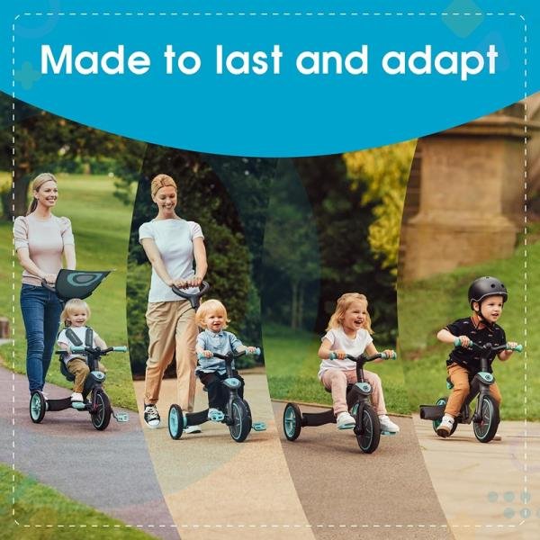 GLOBBER EXPLORER TRIKE TRICYCLE (4 in 1) - LIME GREEN