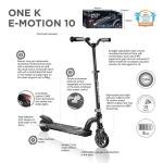 GLOBBER ONE K E-MOTION 10 ELECTRIC SCOOTER - GREY/BLACK - 650-120-4