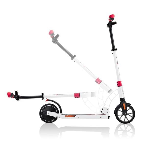 GLOBBER ONE K E-MOTION 15 ELECTRIC SCOOTER - RED/WHITE - 653-102-3-L