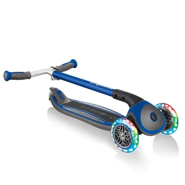 GLOBBER MASTER LIGHTS SCOOTER - NAVY BLUE - 662-100