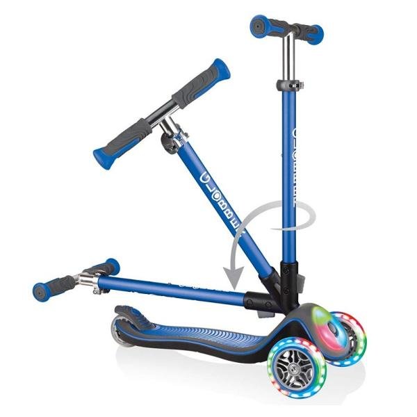 GLOBBER MASTER LIGHTS SCOOTER - NAVY BLUE - 662-100