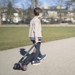 GLOBBER MASTER LIGHTS SCOOTER - BLACK/RED - 662-120