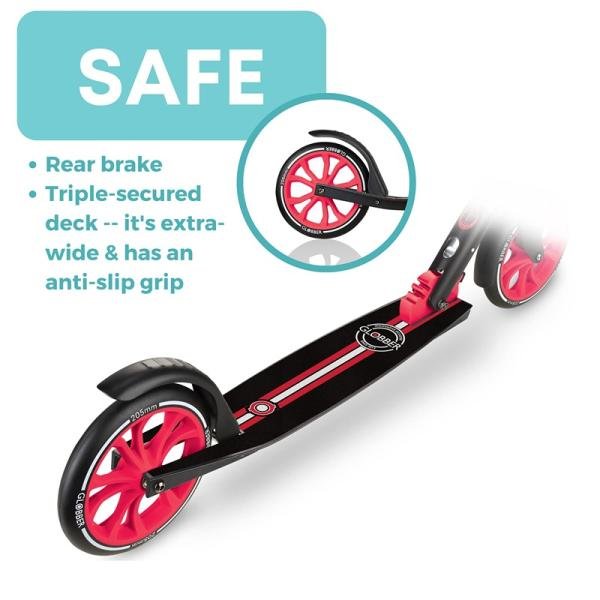 GLOBBER ONE NL 500-205 SCOOTERS - RED/BLACK - 684-102-2