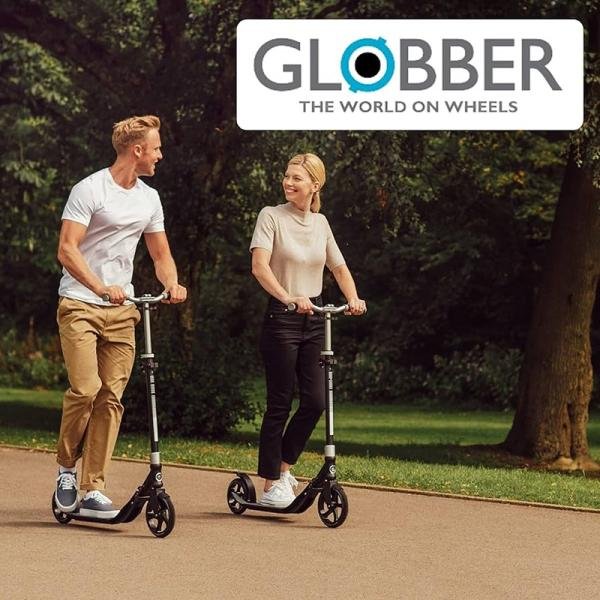 GLOBBER ONE NL 500-205 SCOOTERS - BLACK/GREY - 684-120-2