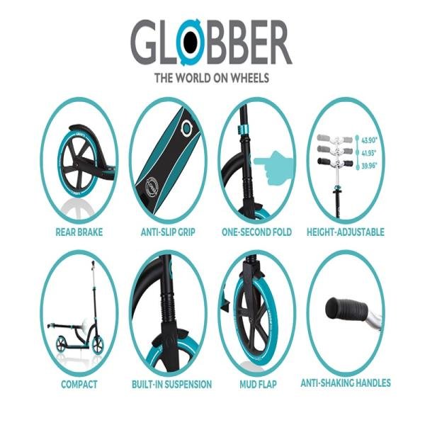 GLOBBER NL500-205 DELUXE SCOOTERS - High Gloss Blue - 685-100