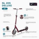 GLOBBER NL500-205 DELUXE SCOOTERS - High Gloss Burgundy - 685-102
