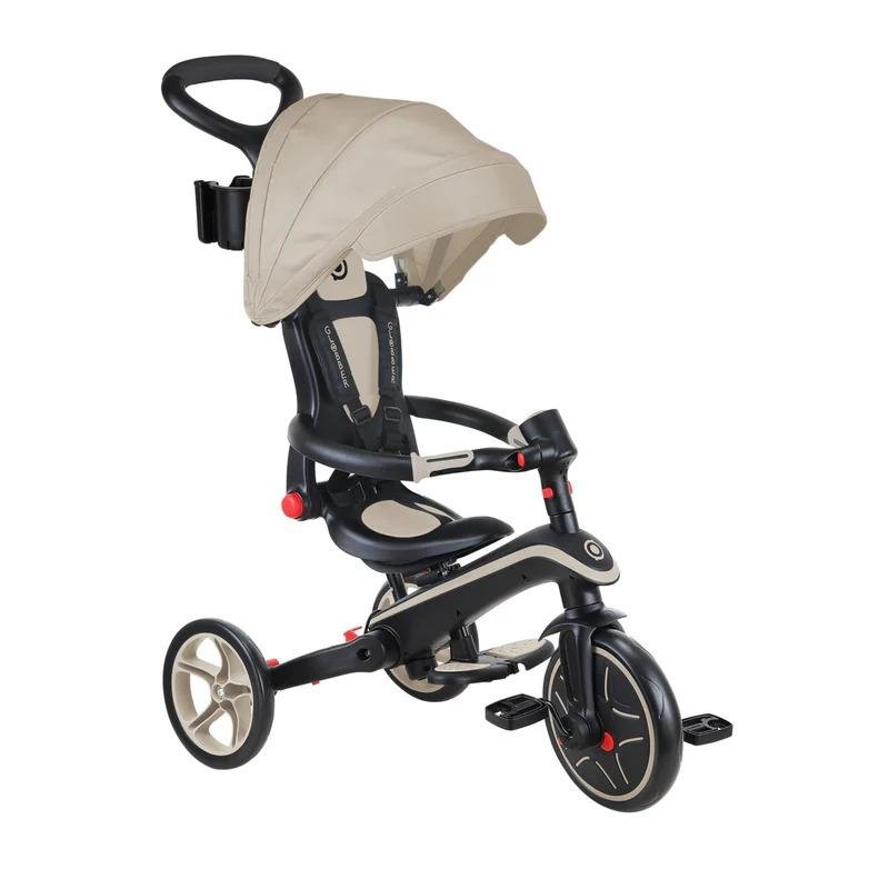 GLOBBER FOLDABLE EXPLORER TRIKE TRICYCLE (4 in 1) - TAUPE