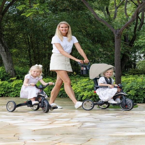 GLOBBER FOLDABLE EXPLORER TRIKE TRICYCLE (4 in 1) - TAUPE