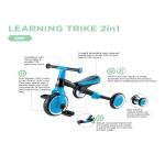 GLOBBER LEARNING TRIKE (2 IN 1) - SKY BLUE